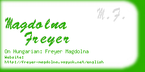 magdolna freyer business card